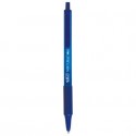 Penna a sfera a scatto BIC SoftFeel Clic Grip M 1 mm blu Conf. 12 pezzi - 837398
