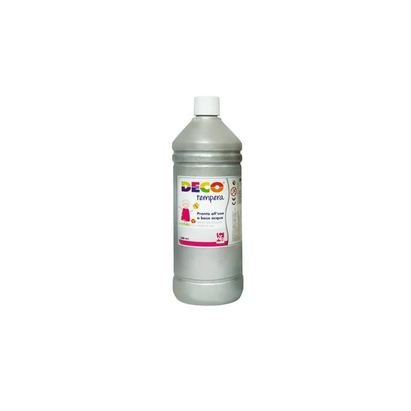 Tempera in flacone Deco 500 ml - argento - PF550/41