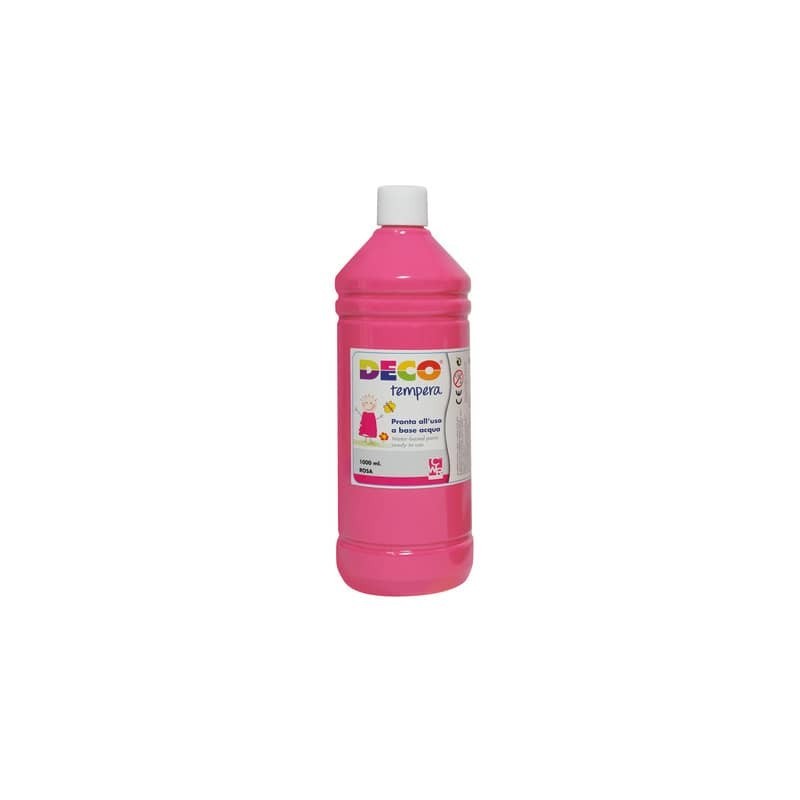 Tempera in flacone Deco 1 L - rosa - 08808/07