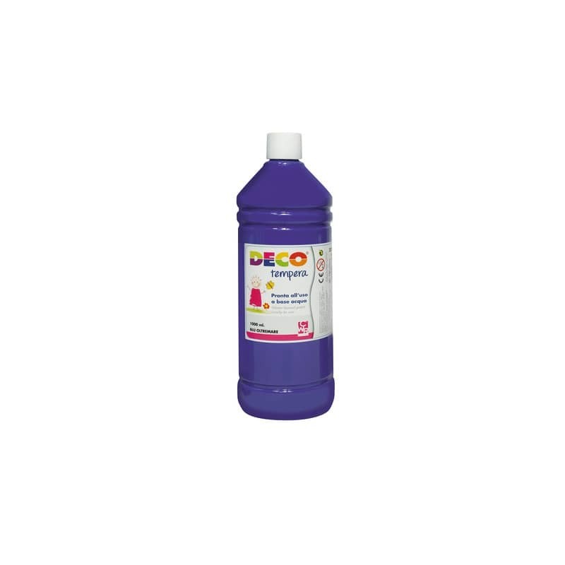 Tempera in flacone Deco 1 L - blu oltremare - 08808/10