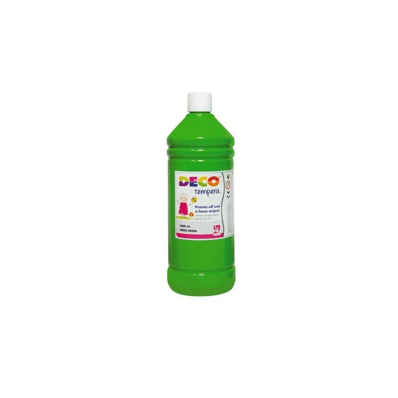 Tempera in flacone Deco 1 L - verde medio - 08808/12