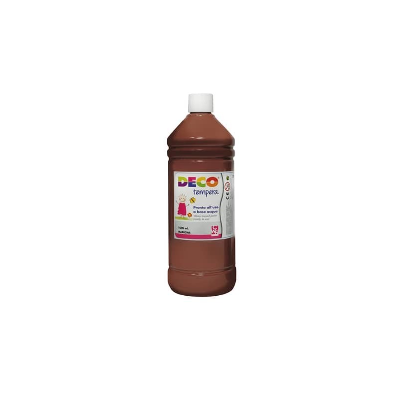 Tempera in flacone Deco 1 L - marrone - 08808/28