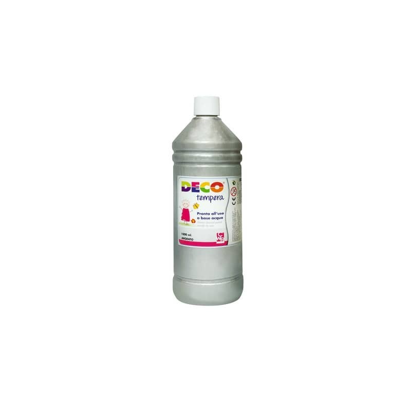 Tempera in flacone Deco 1 L - argento - 08808/41