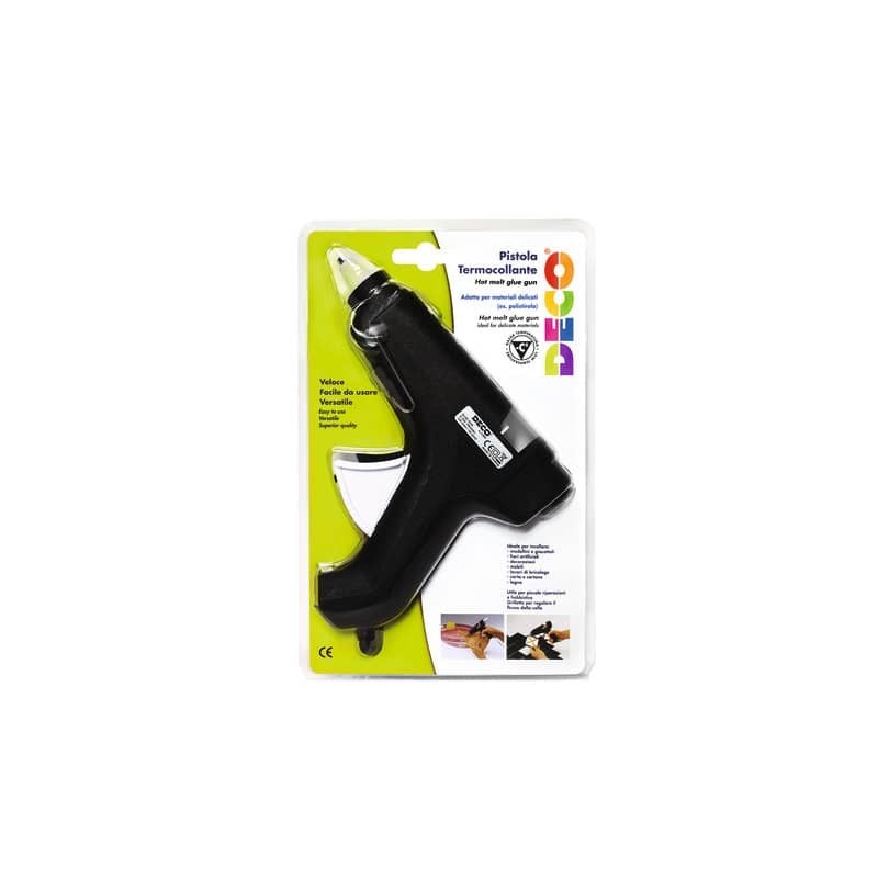 Pistola per colla a caldo Deco speciale basse temperature - colore nero - 06164