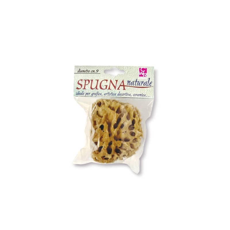 Spugna naturale per attività artistiche DOM - diametro 9 cm - 06029