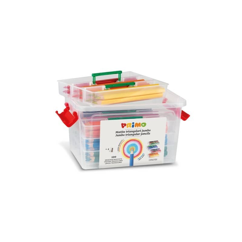 Matite colorate Primo Jumbo Triangolar School Box 120 pezzi colori assortiti 517TJ120