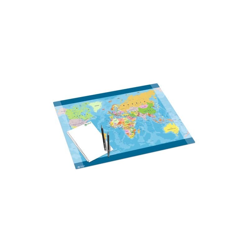 Sottomano scrivania Arda World Map 53,5x40,5 cm 0302TRAGEO1