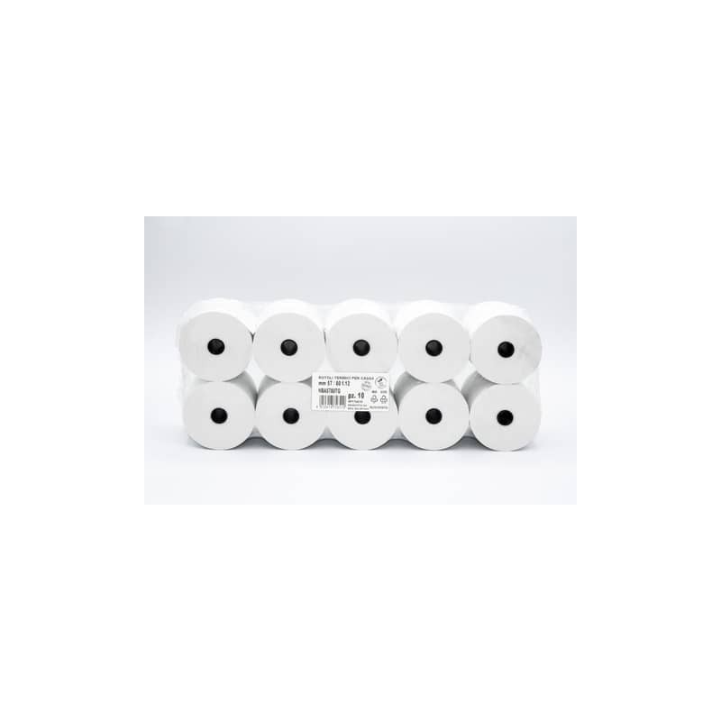 Rotoli registratore di cassa Rotolificio Pugliese Exclusive BPA FREE conf. 10 pz 57 mm x 80 m - NBA5780TQ