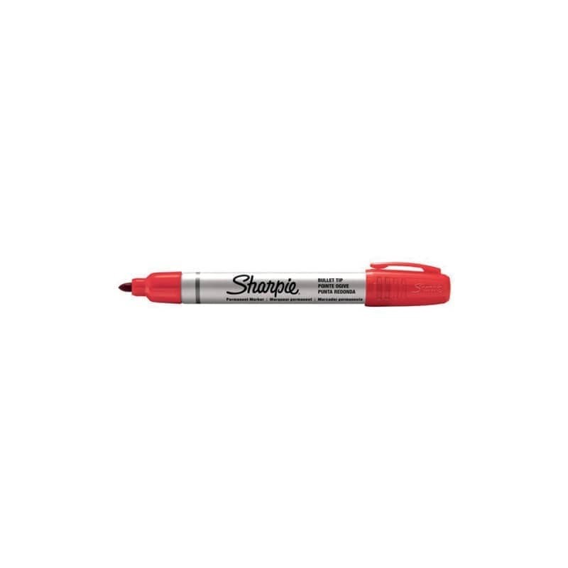 Marcatore permanente Sharpie Metal punta tonda - 1,4 mm - in conf. da 12 rosso S0945740