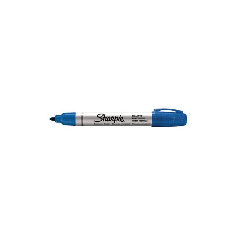 Marcatore permanente Sharpie Metal punta tonda - 1,4 mm - in conf. da 12 blu S0945730