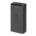 Powerbank SBS 20.000 mAh 2 USB 2.1 A - nero - TTBB20000FASTK
