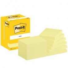 Foglietti Post-it® Canary Yellow 100% PEFC 100 ff/blocchetto - 12 blocchetti/confezione - 657 CY