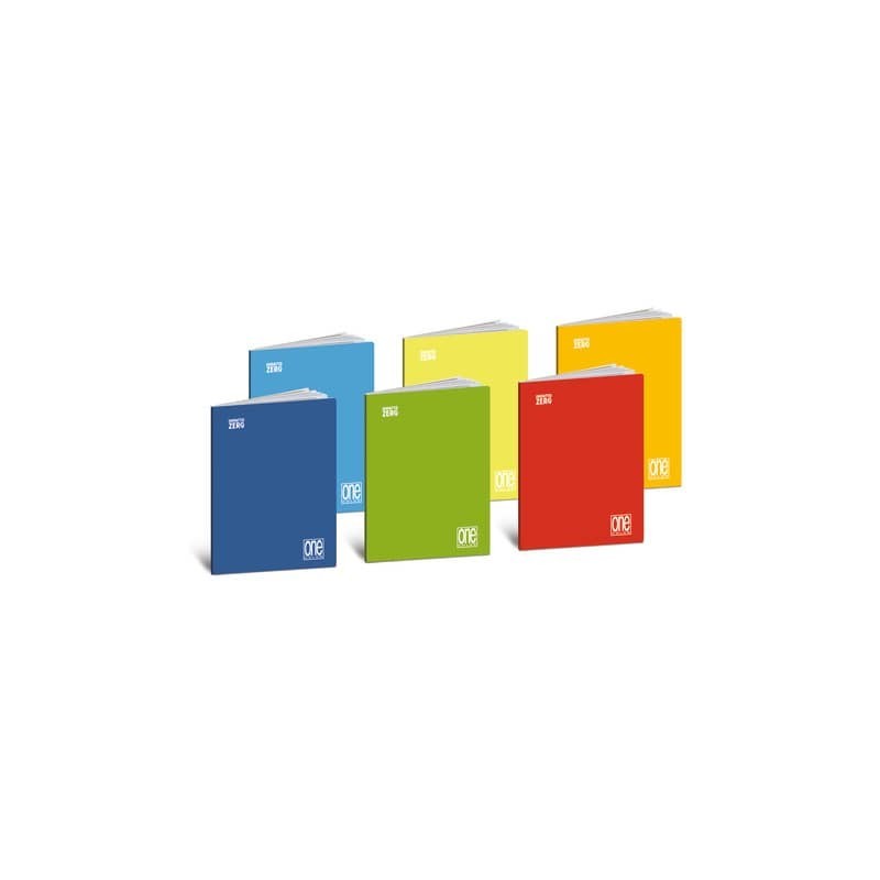 Quaderno Maxi One Color Impatto Zero A4 20+1 ff - 80 g/m2 - 5 mm conf. 12 pz - 7444