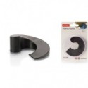 Fermaporta grande Emi 120x20x H.45 mm - forma a chiocciola - nero - 8501660