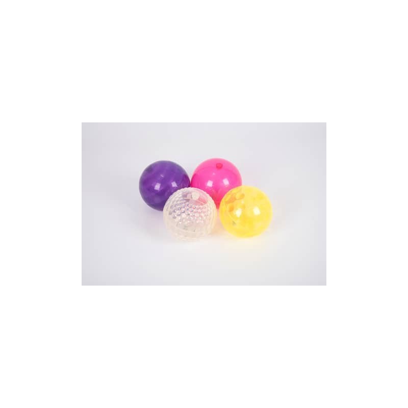 Palle luminose in gomma Commotion TickiT D. 10 cm - conf. 4 pz - colori assortiti 72207