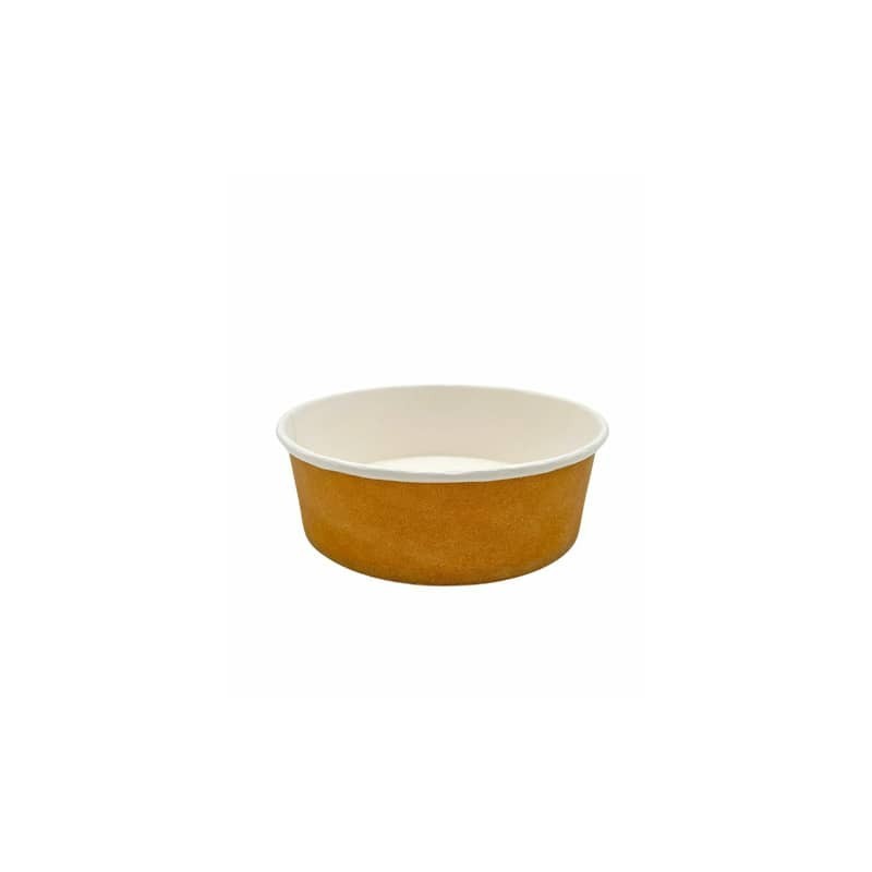 Contenitore per poké Le Nappage in cartoncino kraft plastic free avana conf. 50 pz 1.100 ml - KB200310
