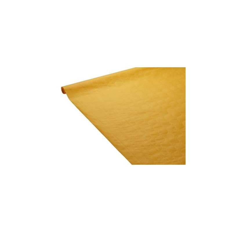 Tovaglia a rotolo Le Nappage 1,18x25 m in carta damascata arancio 9041