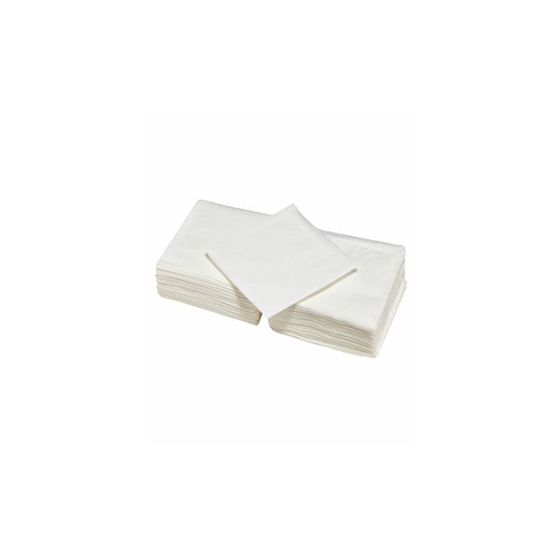 Tovaglioli monouso Le Nappage in pura ovatta di cellulosa monovelo conf. 200 pz bianco 30x30 cm - 48860400G