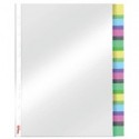 Busta Index a perforazione universale Esselte - 12 tasti colorati - f.to A4 - PPL lucido - 414170