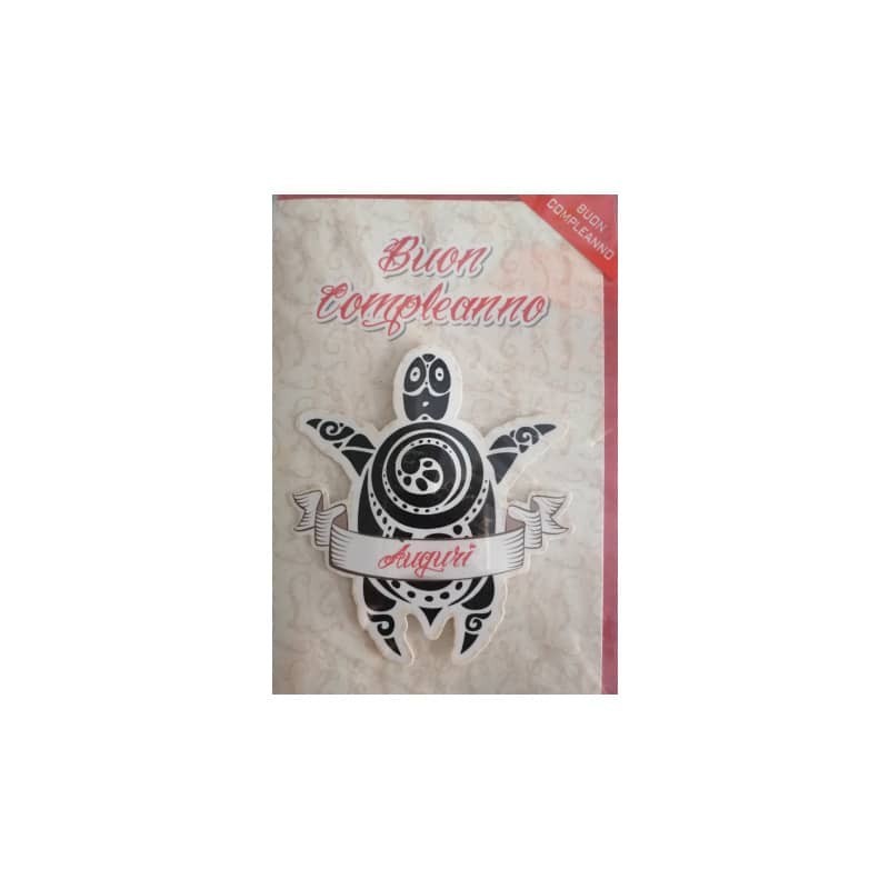 Biglietti compleanno Saemec conf. 12 pz Tattoo SC51432