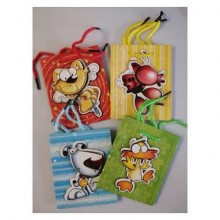 Borsa Shopper Saemec 4 soggetti assortiti fattoria - 33x10x45,5 cm - SC60322 (Conf.12)