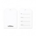 Etichette listelli in cartoncino con foro Nikoffice - 41x65 mm bianco - conf. 1000 pz - 42NIK143