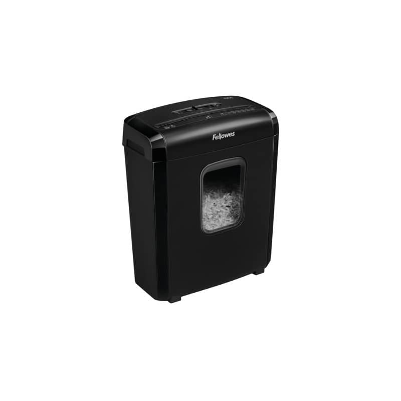Distruggidocumenti Fellowes a miniframmento da 4x12 mm - 6 ff - ciclo continuo 5 min - 13 L - 4631101