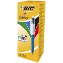 Penna a sfera a scatto BIC 4 Colours Mini M 1 mm assortiti 526279 (Conf.12)