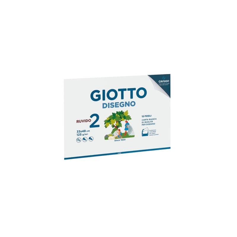Album da disegno Giotto 2 33x48 cm - 12 ff 125 g - conf.10 pz - ruvido F583200