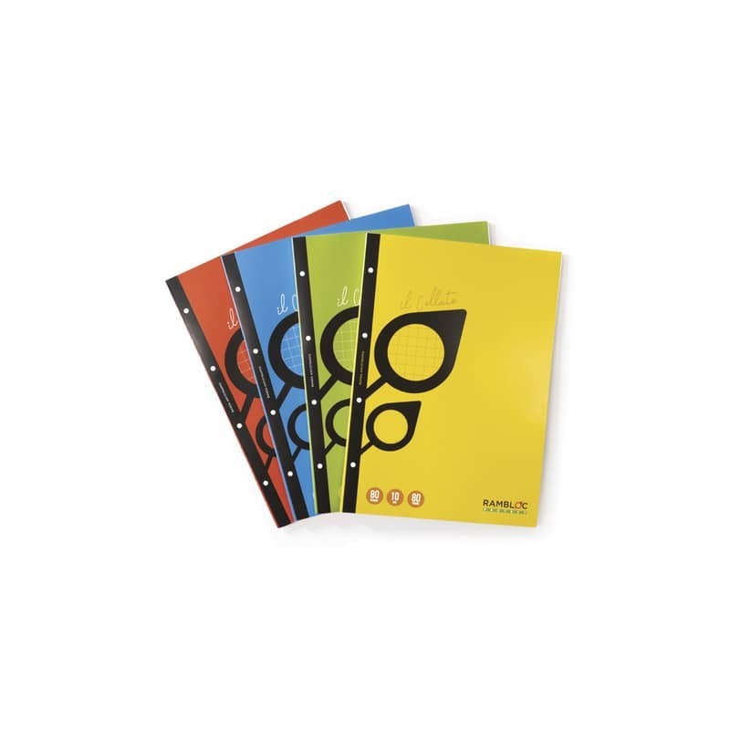 Blocco Collato Rambloc rinforzato 21x29,7 cm - 40 ff 80 g - conf. 4 pz - 5 mm - 90500102