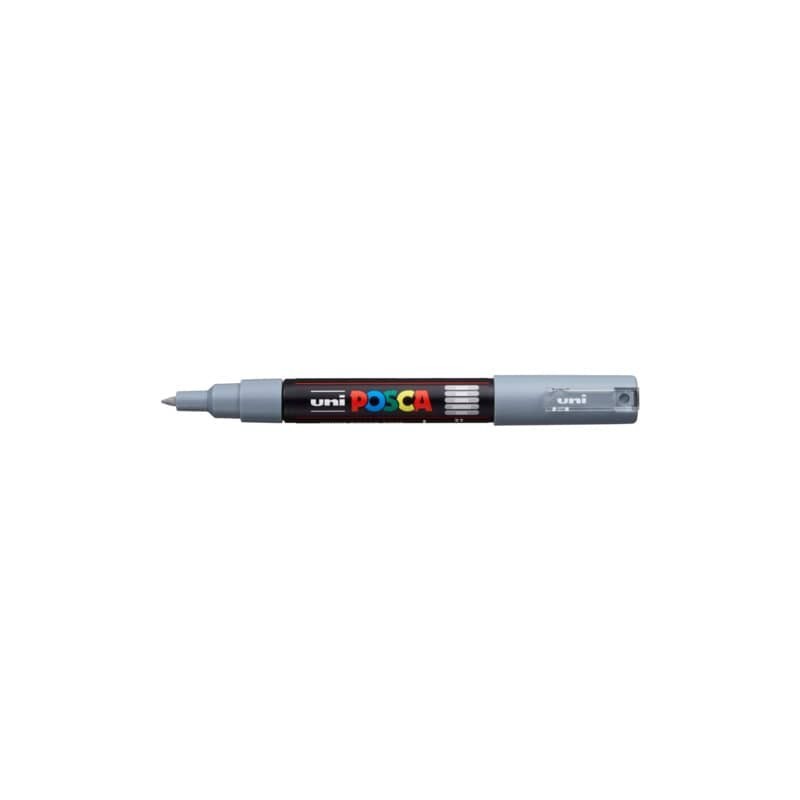 Marcatore a tempera POSCA Uni-Ball punta tonda 0,7 mm grigio PC1M-GRIGIO