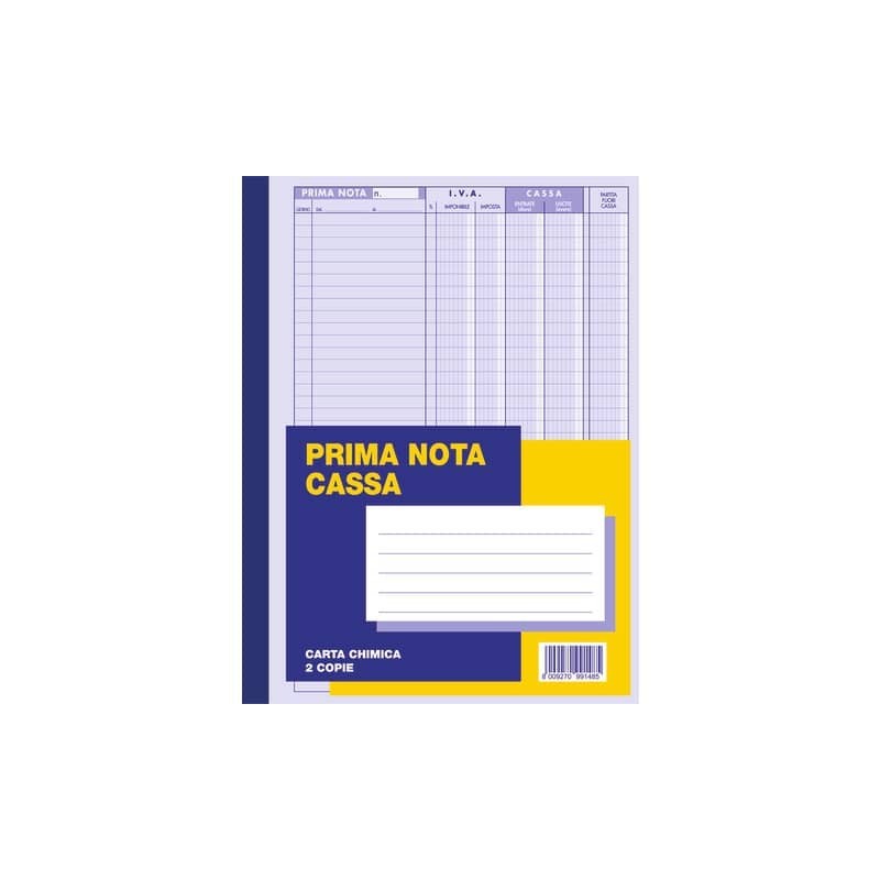 Album prima nota cassa O.C.L. 50x2 copie - blister da 3 blocchi - 216x305 mm 0131P