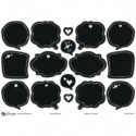 Trend Sticker A5 Avery in carta FSC - 2 fogli - 32 et. - Deco etichette effetto lavagna - 54557