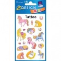Tatuaggi Avery Kid assortiti - 1 foglio - cavalli 56681