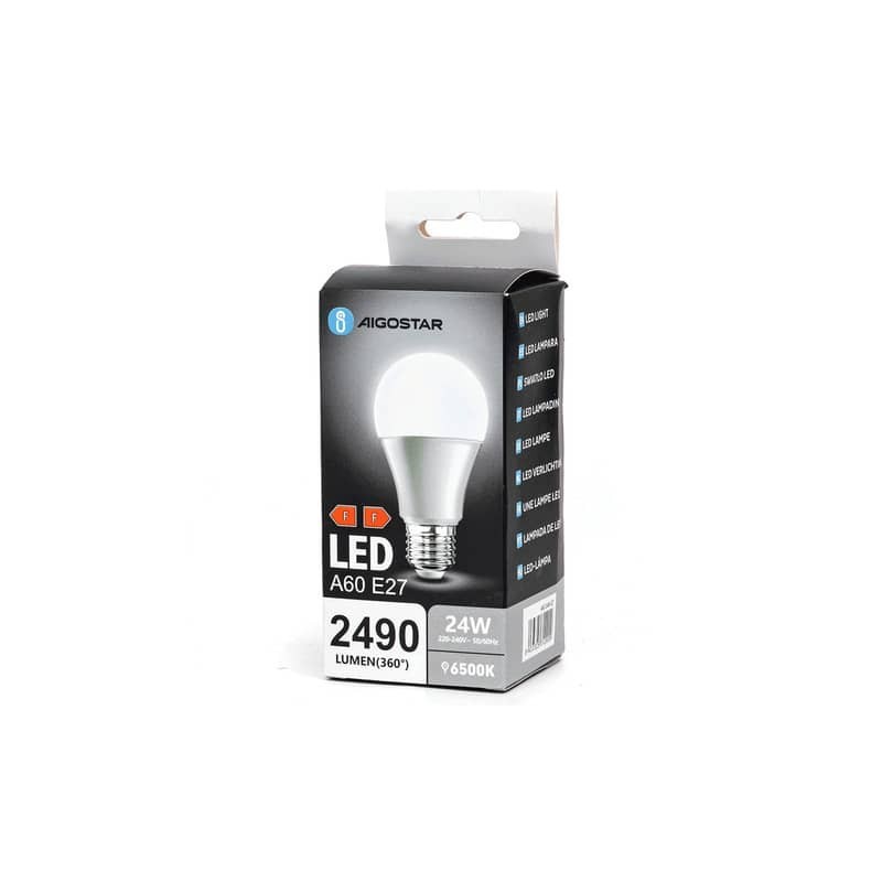 Lampadine LED Aigostar A60 E27 6500K luce fredda 24W 312909