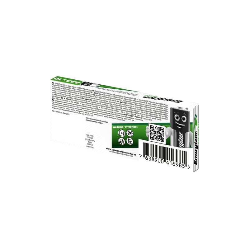 Batterie ricaricabili Energizer Power Plus Rech DP10 AAA 700 mAh - conf. 10 pz - E300850100