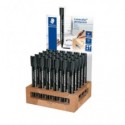 Espositore 30 marcatori permanenti Staedtler Lumocolor® 2 mm - nero - 352-9 CA30