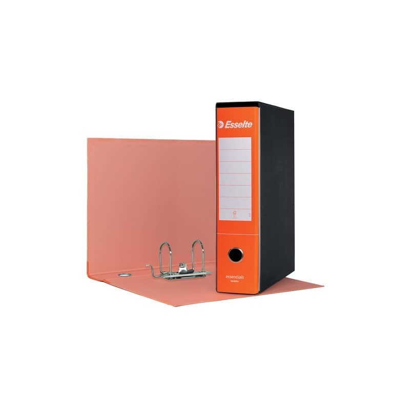 Registratore protocollo Esselte Essentials G75 23x33 cm dorso 8 cm arancione - 390775200 (Conf.6)