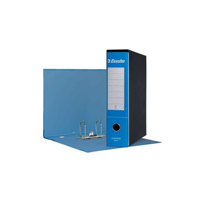 Registratore protocollo Esselte Essentials G75 23x33 cm dorso 8 cm azzurro - 390775800 (Conf.6)