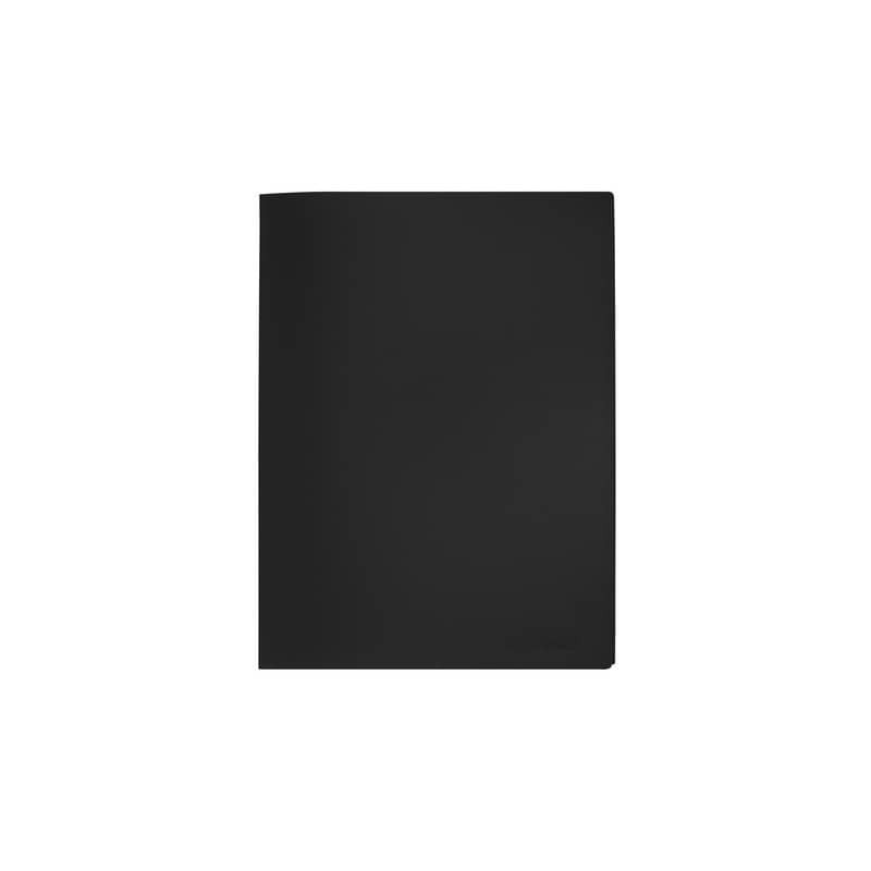 Portalistini in polipropilene con 30 tasche Q-Connect formato A4 - nero opaco - KF01256