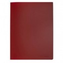 Portalistini in polipropilene con 30 tasche Q-Connect formato A4 - rosso opaco - KF01254