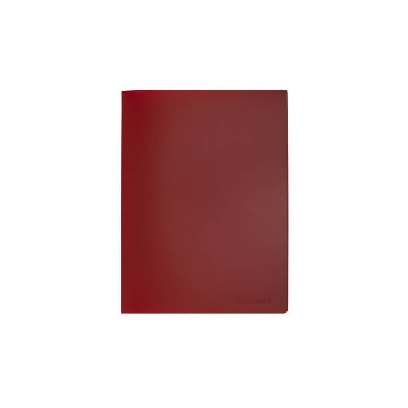 Portalistini in polipropilene con 30 tasche Q-Connect formato A4 - rosso opaco - KF01254