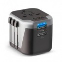 Adattatore universale per prese estere SBS 2 USB 2.1 A - nero TEADAPT2USBUNI