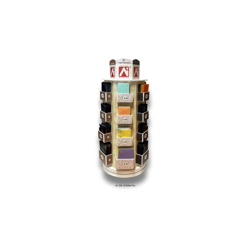 Espositore 96 pezzi assortiti Alplast Al Roller Plus portacarte e portadocumenti - 300