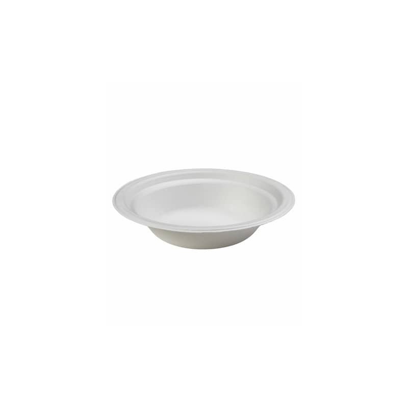 Ciotola monouso in polpa di cellulosa bianca compostabile Le Nappage conf. 12 pz 40 cl - 72434