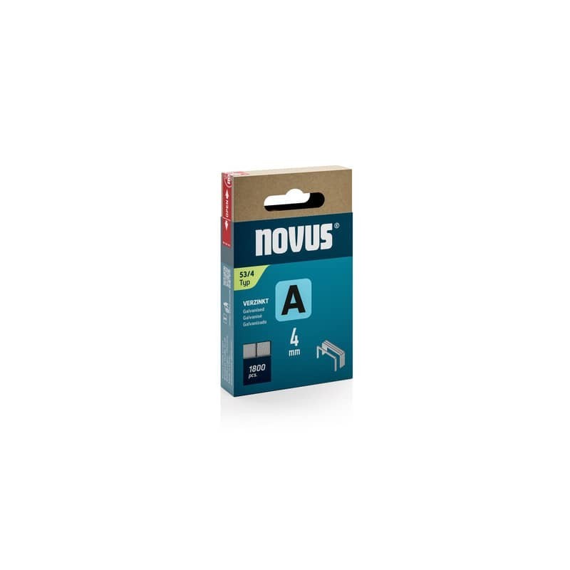 Punti tipo A 53/4 Novus per fissatrice conf. 1800 pz - a filo sottile H205304