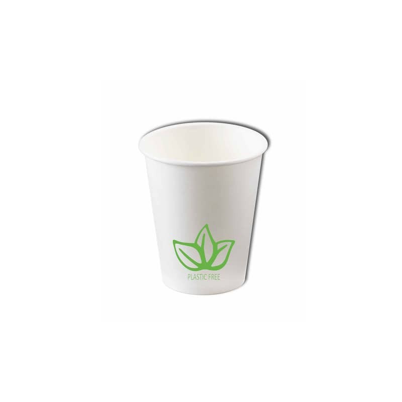 Bicchieri in carta Dopla Green 100 ml bianco - conf. 50 pz  - 07866 (Conf.2)
