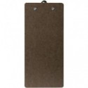 Portaconto in legno pressato Securit® con clip in acciaio 26,5x11,5 cm - marrone - MC-CBBP-BR