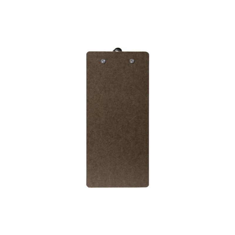 Portaconto in legno pressato Securit® con clip in acciaio 26,5x11,5 cm - marrone - MC-CBBP-BR