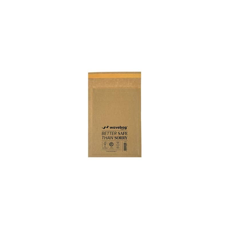 Buste per spedizione imbottite WaveBag CAC70 avana K/7 - 350x470 mm - conf. 100 pz